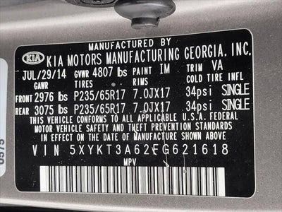 2015 Kia Sorento 2WD 4dr I4 LX