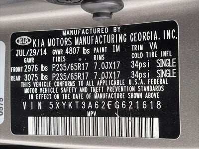 2015 Kia Sorento 2WD 4dr I4 LX