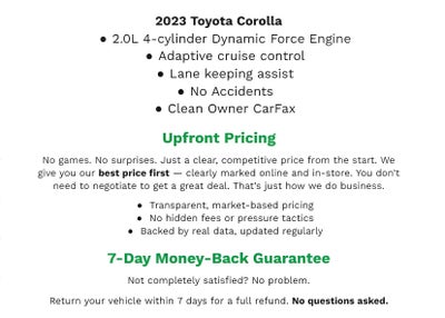 2023 Toyota Corolla LE CVT