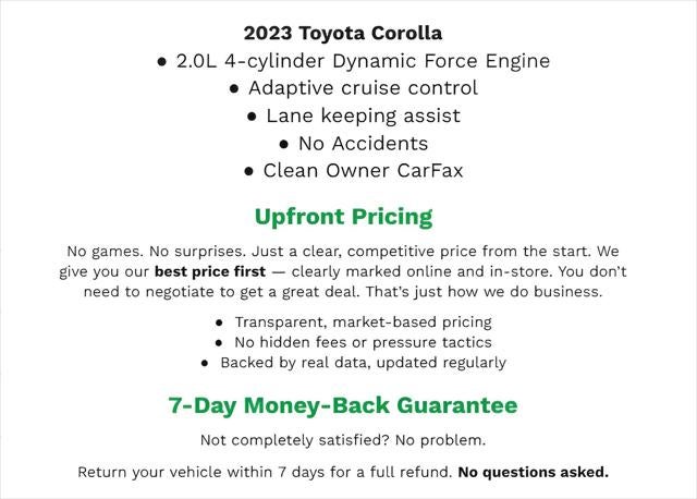 2023 Toyota Corolla LE CVT
