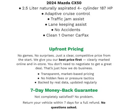 2024 Mazda Mazda CX-50 2.5 Turbo Premium Plus Package AWD