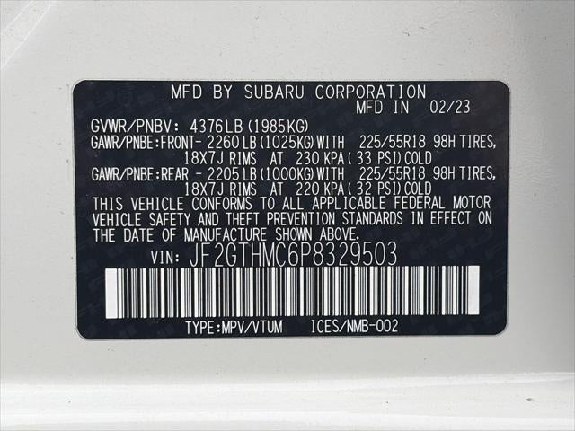 2023 Subaru Crosstrek Limited CVT