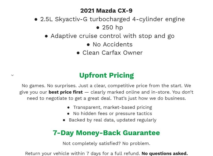 2021 Mazda Mazda CX-9 Touring AWD