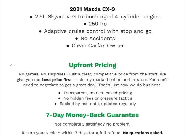 2021 Mazda Mazda CX-9 Touring AWD