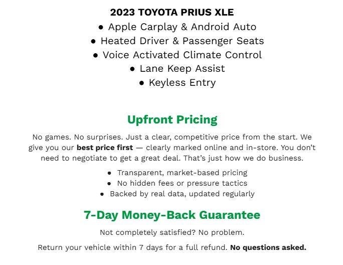2023 Toyota Prius XLE AWD