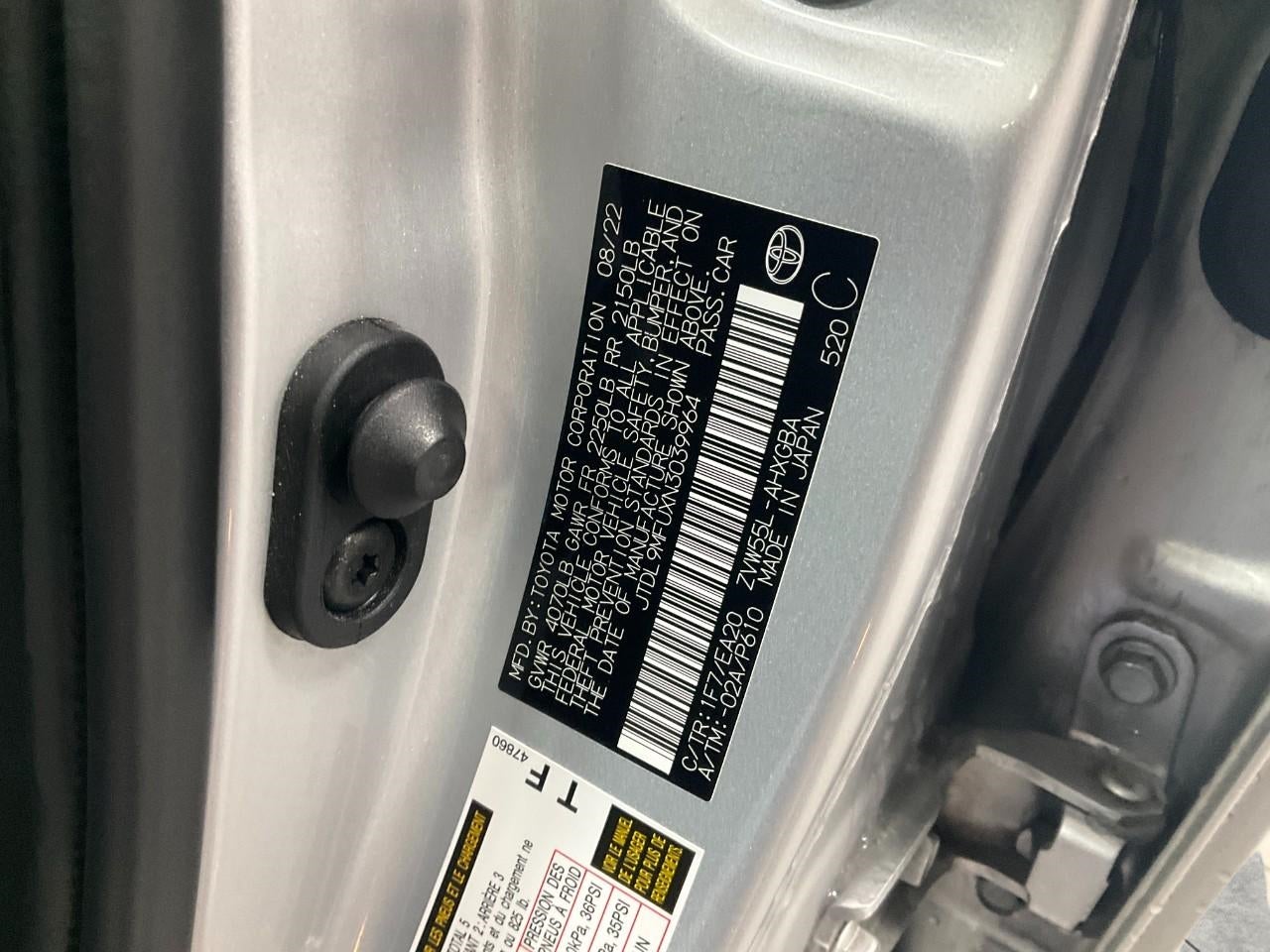 2022 Toyota PRIUS 4DR CAR