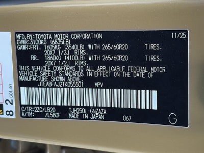 2026 Toyota Land Cruiser 4WD