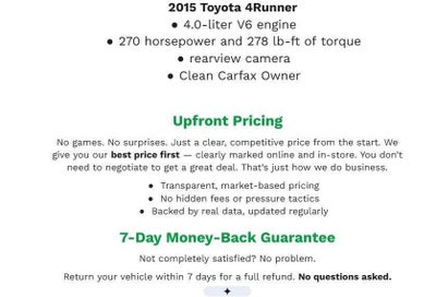 2015 Toyota 4Runner 4WD 4dr V6 Limited