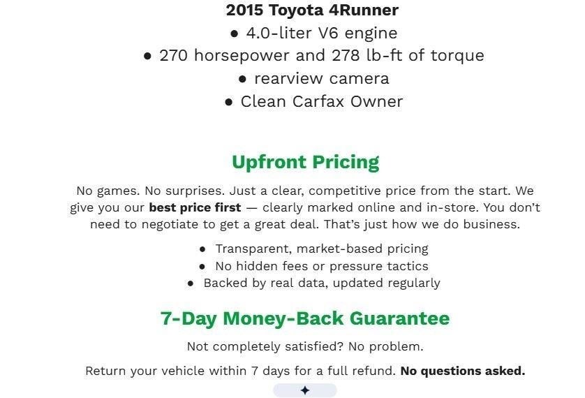 2015 Toyota 4Runner 4WD 4dr V6 Limited
