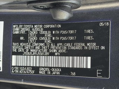 2018 Toyota 4Runner SR5 Premium 4WD