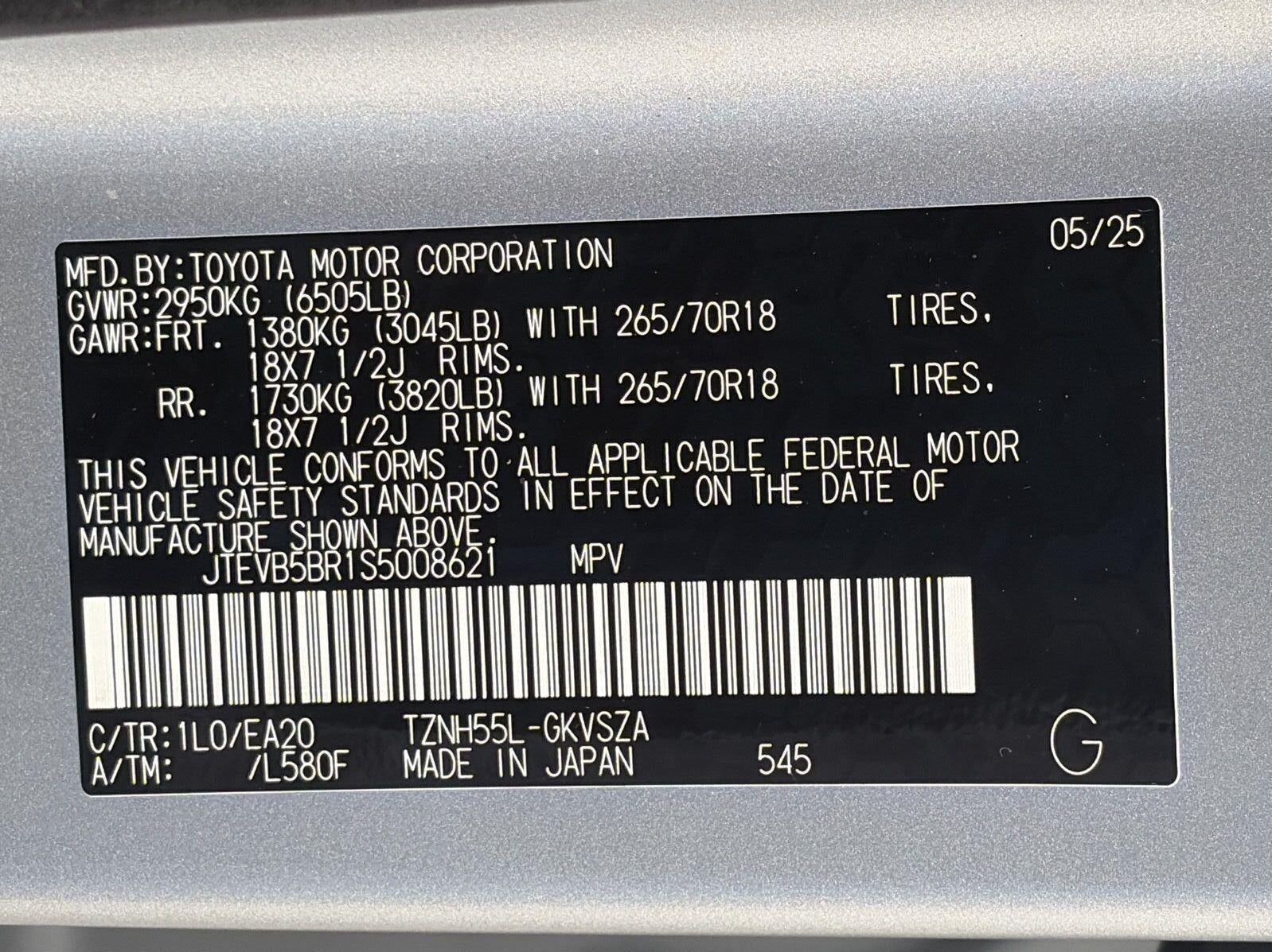 2025 Toyota 4Runner Hybrid TRD Off Road Premium 4WD