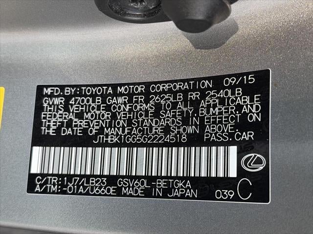 2016 Lexus ES 350 4dr Sdn