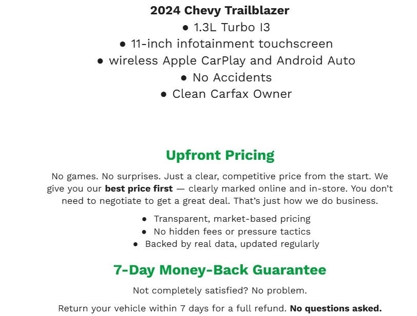 2024 Chevrolet Trailblazer AWD 4dr RS