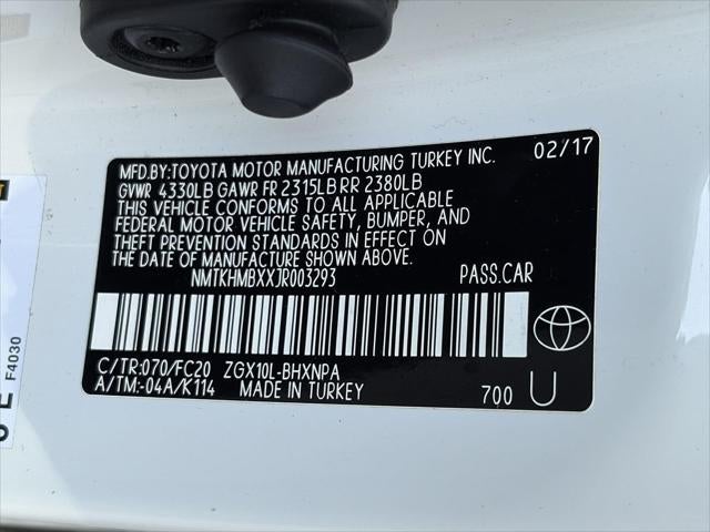 2018 Toyota C-HR XLE FWD