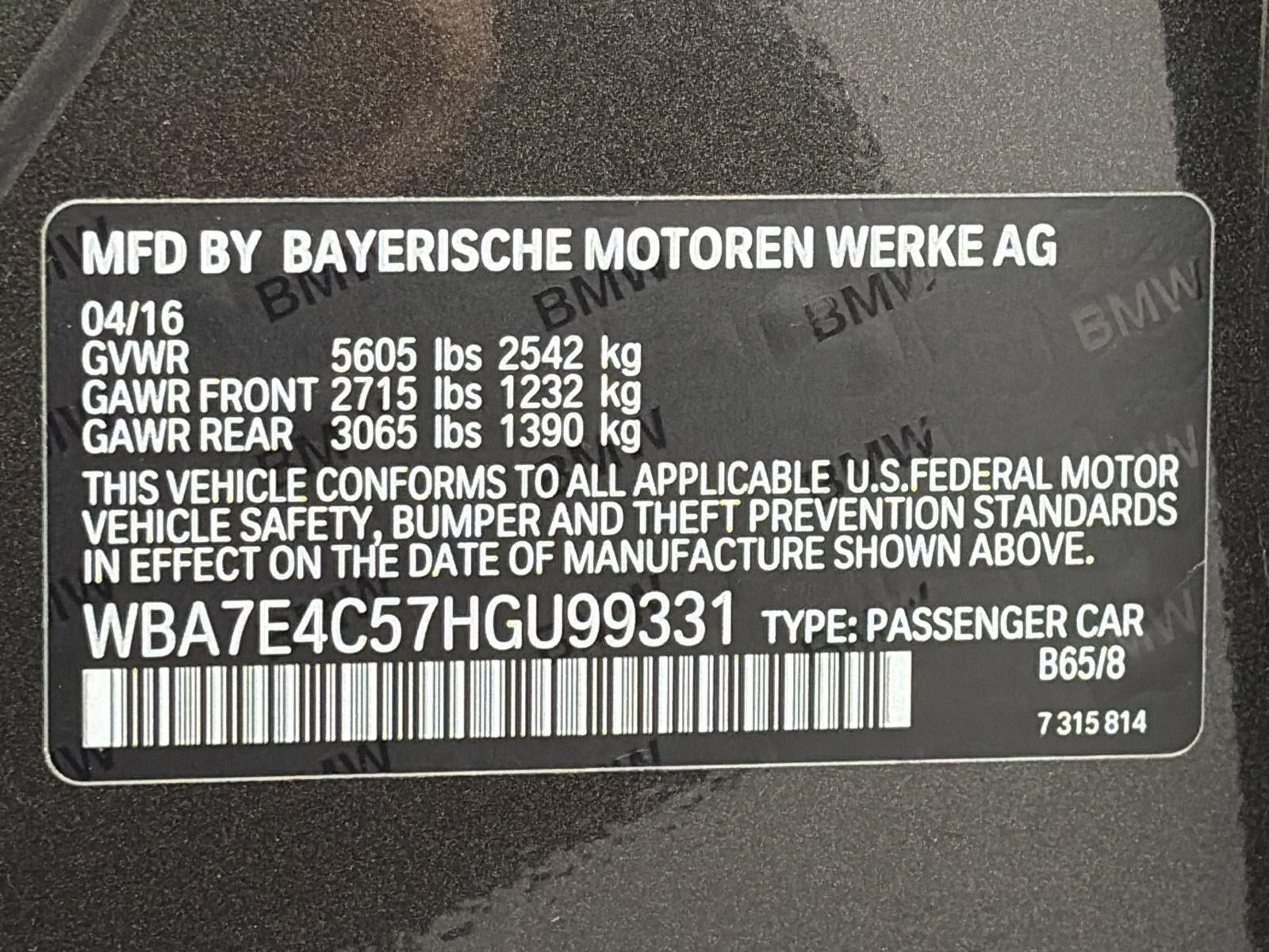 2017 BMW 7 Series 740i xDrive Sedan