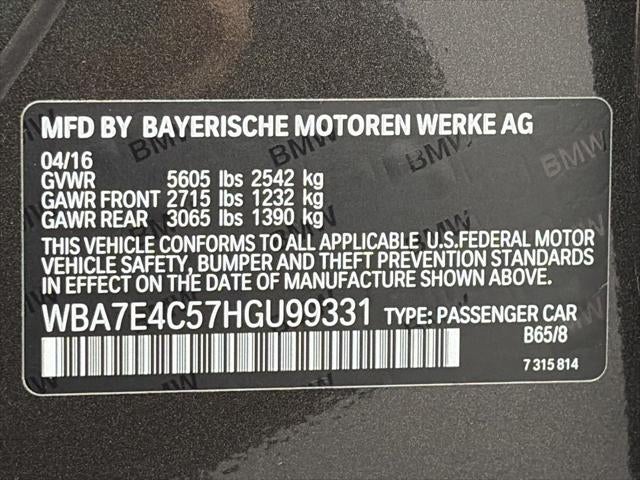 2017 BMW 7 Series 740i xDrive Sedan