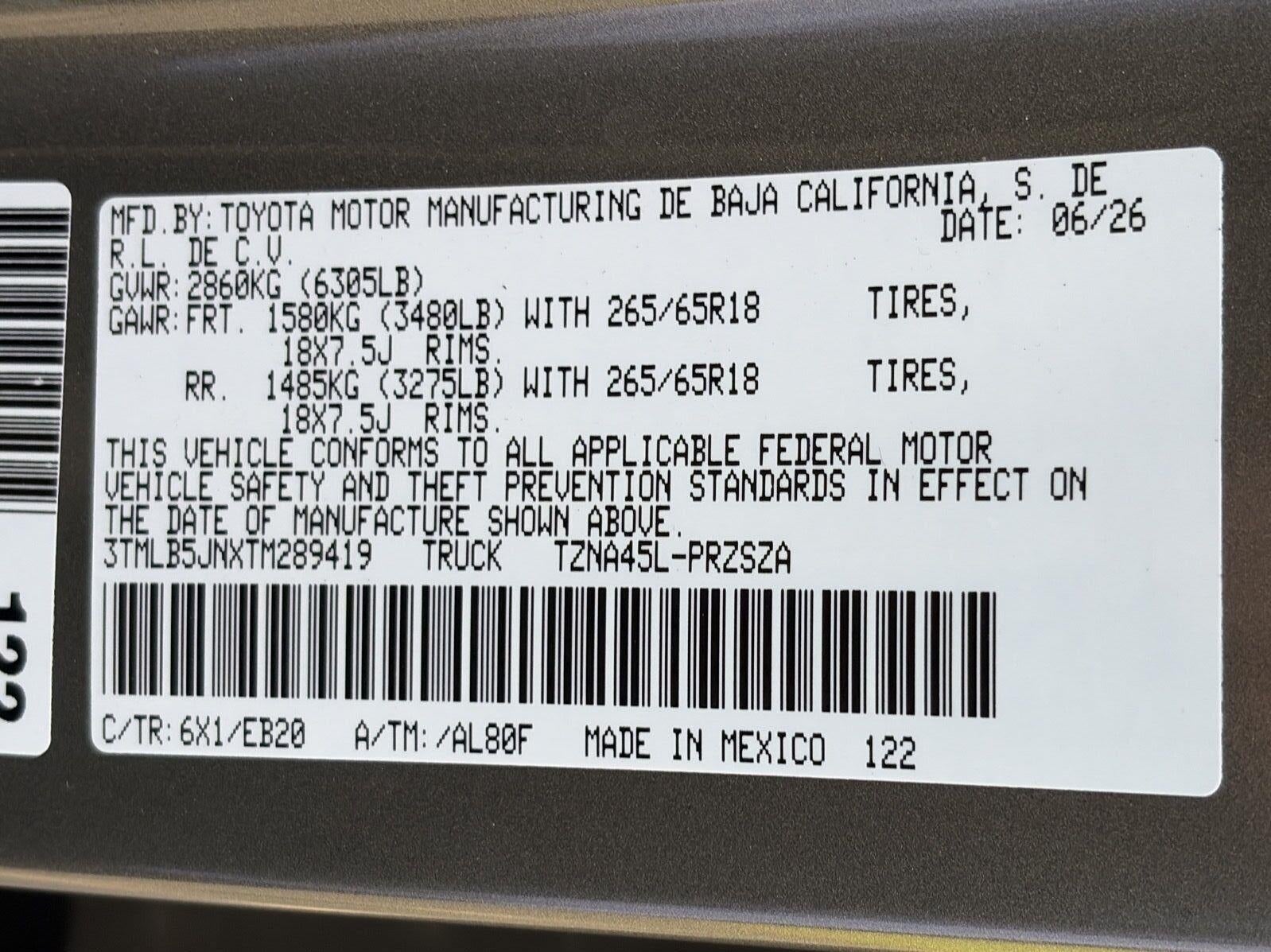 2026 Toyota Tacoma Limited