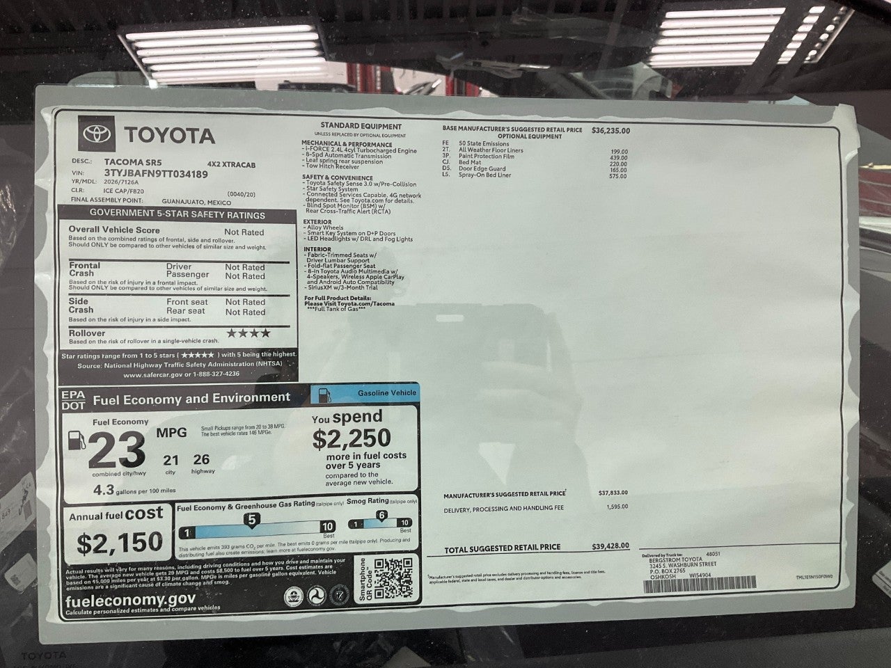 2026 Toyota Tacoma SR5