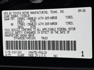 2026 Toyota Tundra Limited