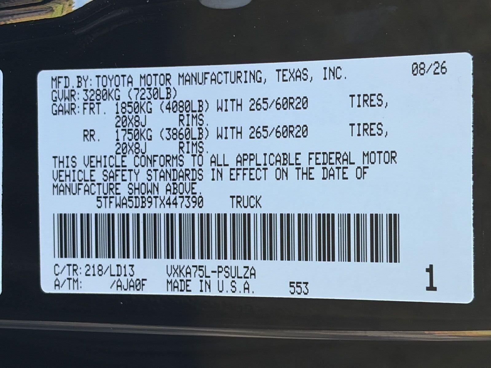 2026 Toyota Tundra Limited