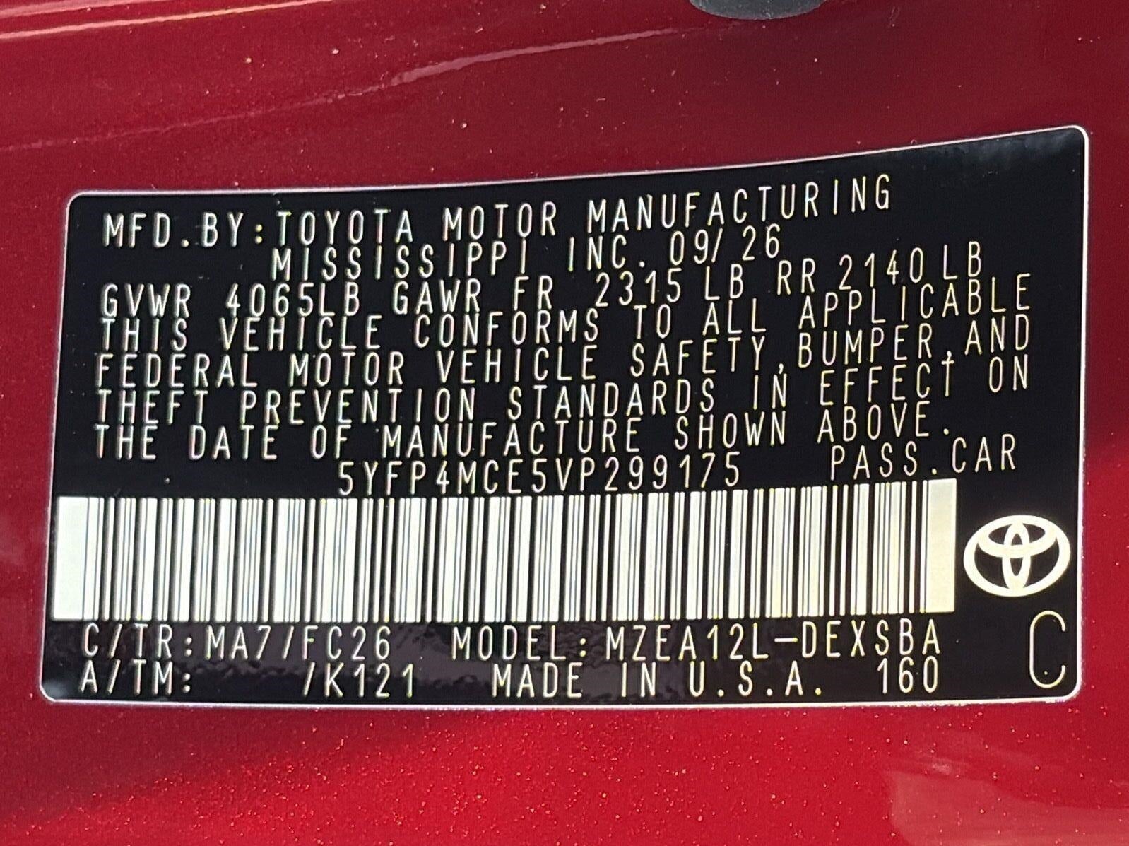 2027 Toyota Corolla SE