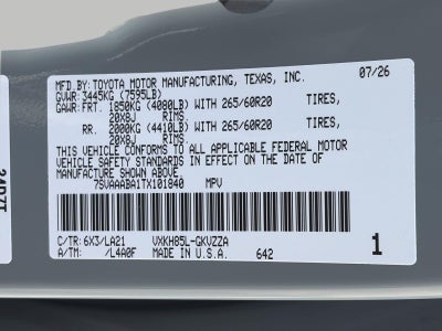 2026 Toyota Sequoia Platinum