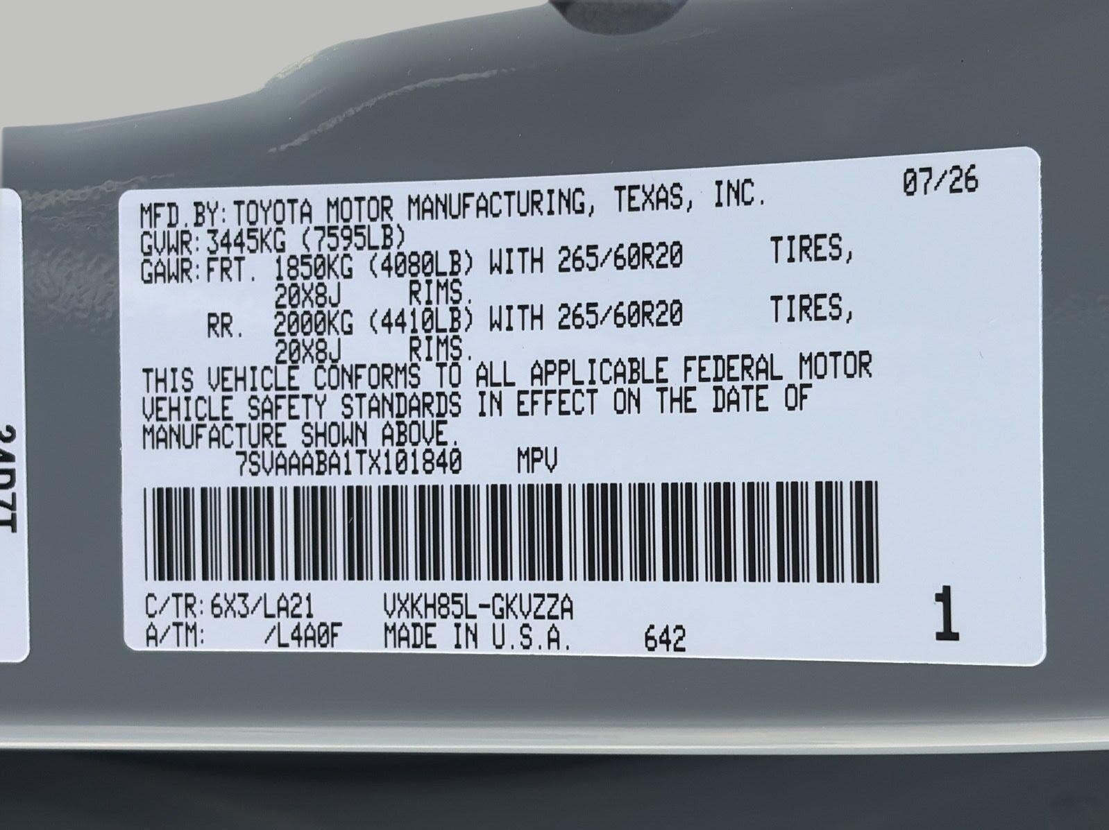2026 Toyota Sequoia Platinum
