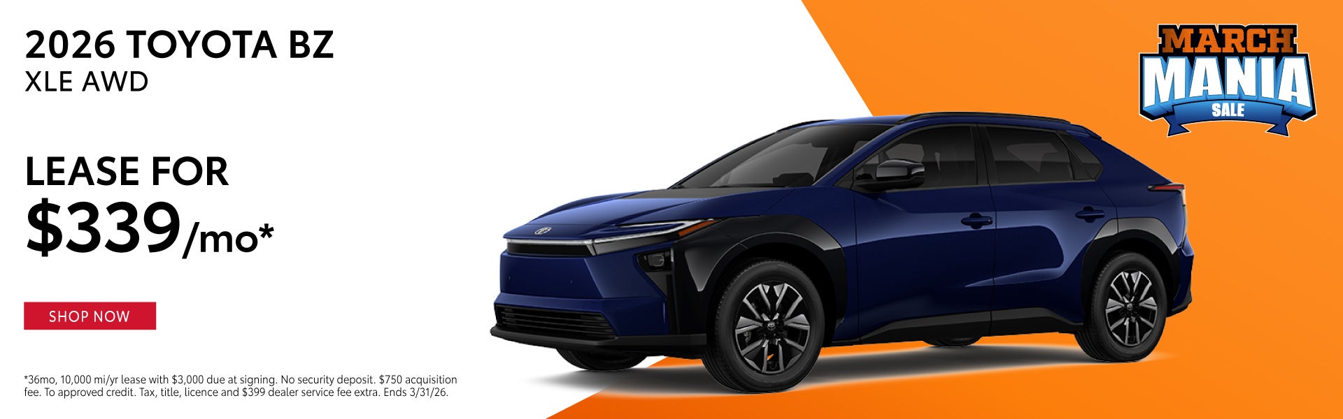 2026 Toyota BZ XLE AWD