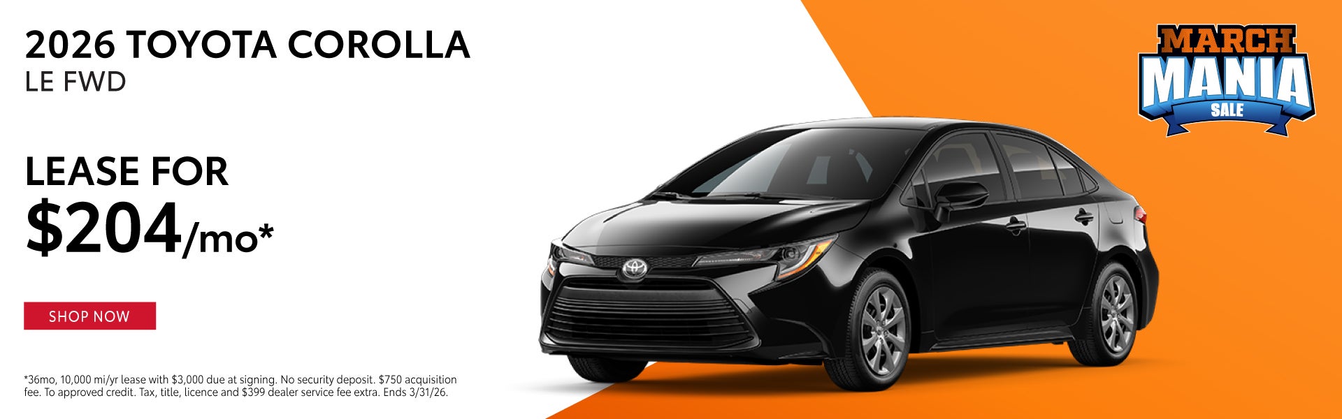 2026 Toyota Corolla LE FWD